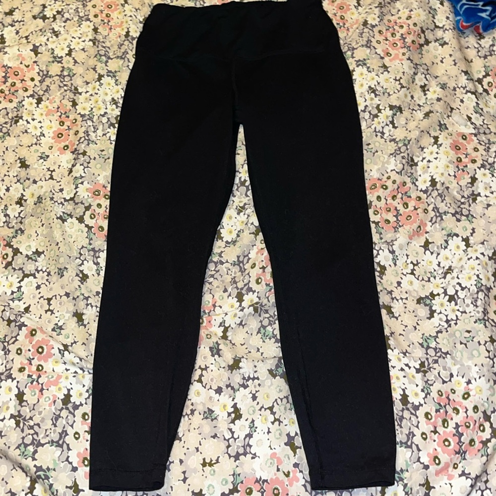 Women’s black velocity athletic leggings